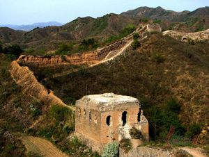 the scenery of the Great Wall at Gubeikou section
