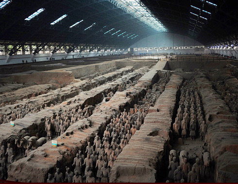 Appreciate the magnitude of the Terracotta Warriors & Horses in full battle array.