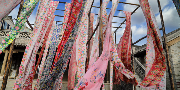 The tie-dyeing workshop