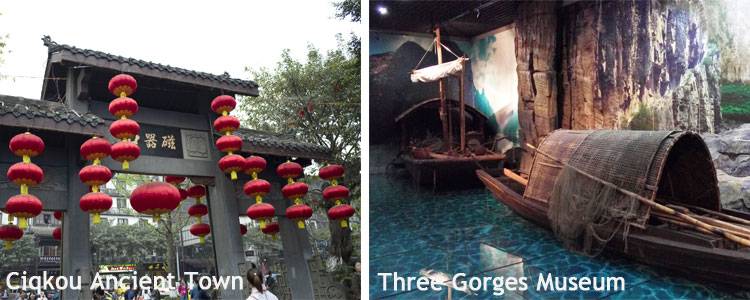 The Three Gorges Museum and Ciqikou Ancient Town