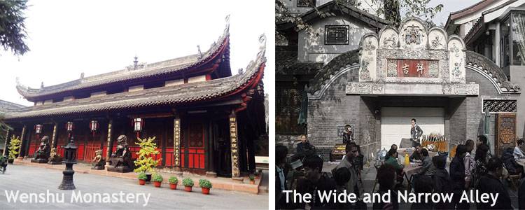 Wenshu Monastery and the Wide and Narrow Alleys