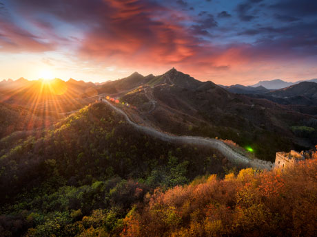 Jinshanling Great Wall Sunset