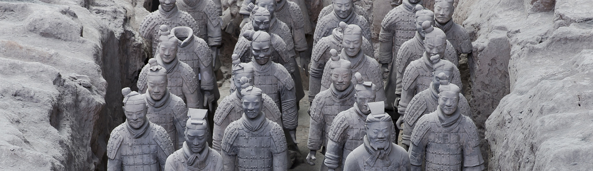 the grand Terracotta Warriors in Xian