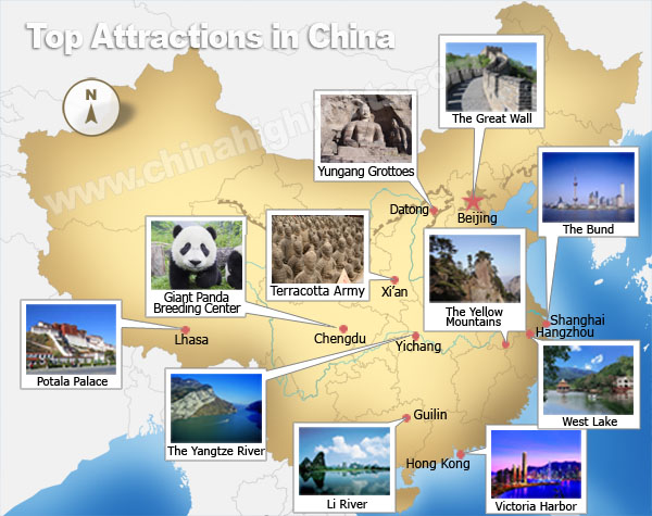 Top places to see in China