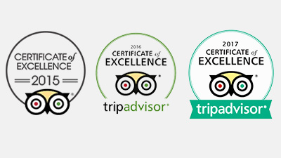 TripAdvisor Certificates of Excellence