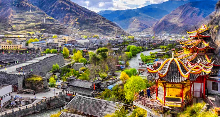 view of the ancient town