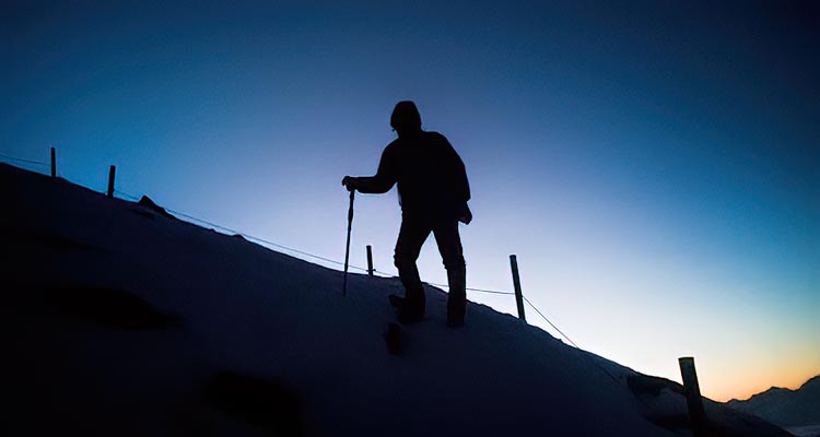 climbing before sunrise