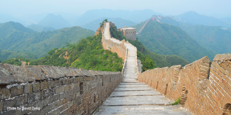 Magnifique vue de la Grande Muraille à Jinshanling
