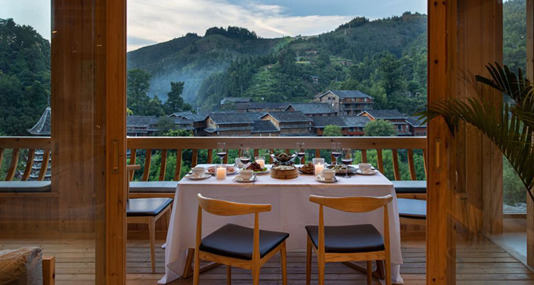 dinning room with the view