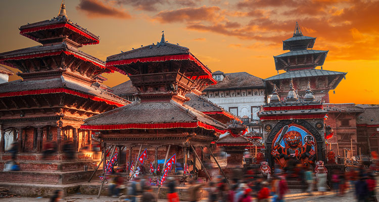 Old buildings in Kathmandu
