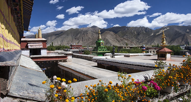 Green pagoda of Samye Monastery