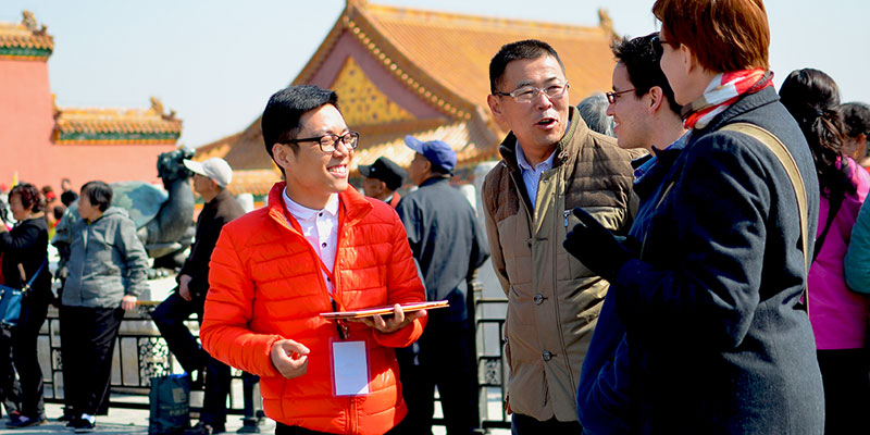 Your guide will show you on the iPad