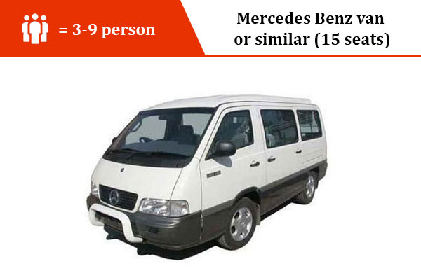 Mercedes Benz van or similar