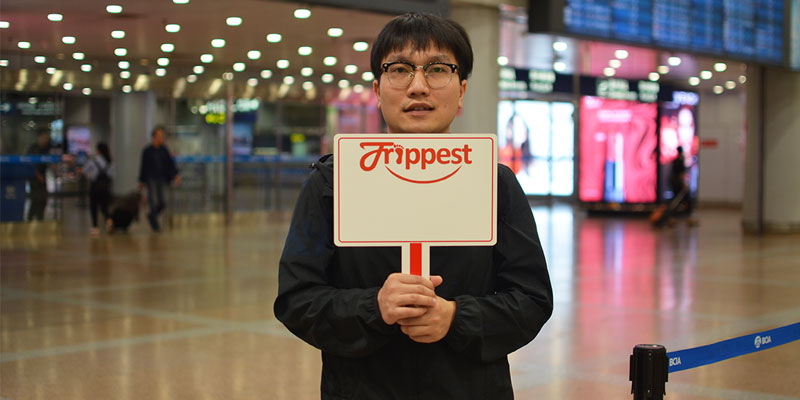 Your driver will hold a Trippest's sign at the exit