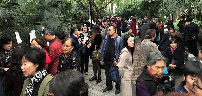 Marriage market in Chengdu