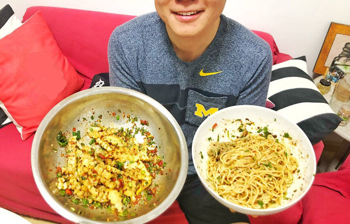 Eating your hand-made xiaolongbao