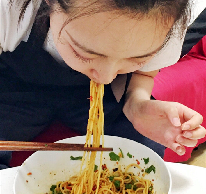Eating your hand-made xiaolongbao