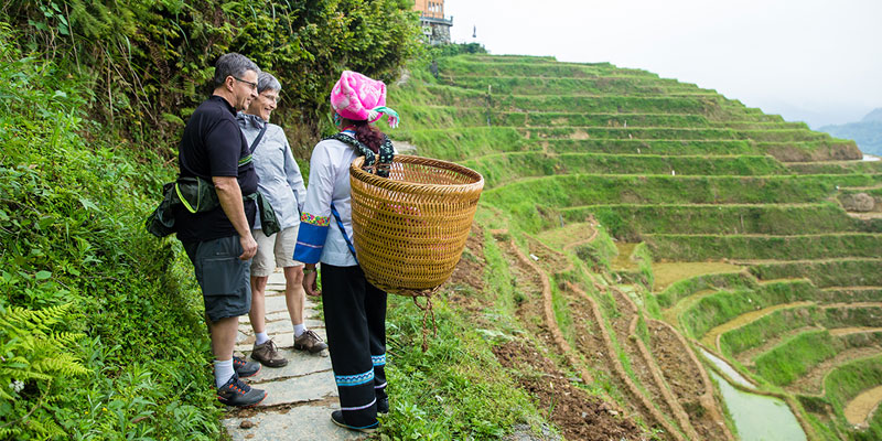 Zhuang people in Longji