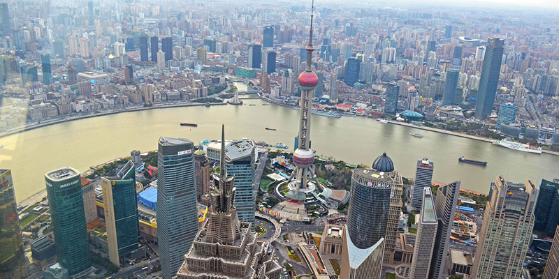 A bird view from the World Financial Center