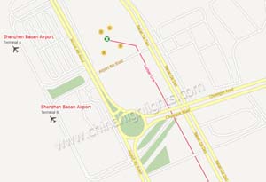 Shenzhen Terminal Transportation Map