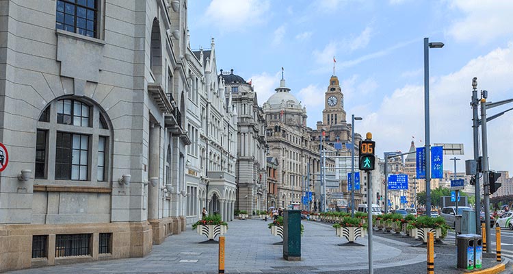 the Bund of Shanghai