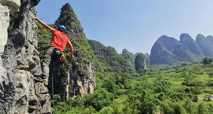 rock climbing