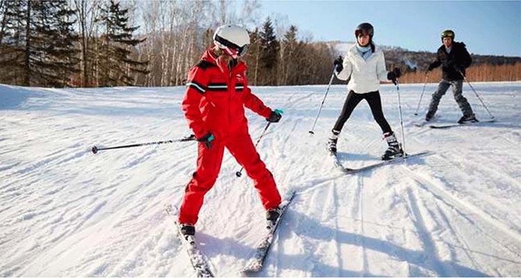 skiing lesson