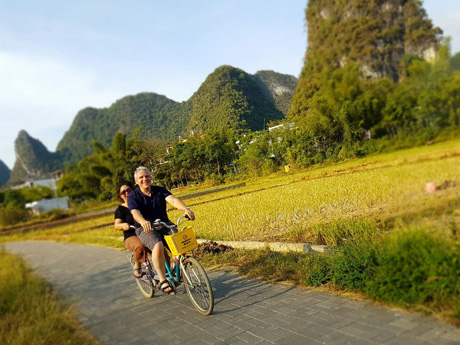 Cycling at Yangshuo Countryside