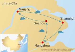 shanghai tour map hangzhou nanjing suzhou speed trip neighbors its itinerary suggested summary notes train cht chinahighlights 03a ta