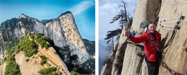 Le Mont. Hua et la passerelle Changkong