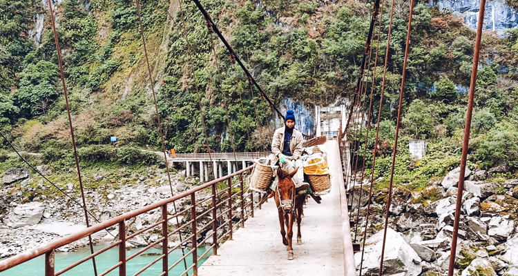 the beautiful village along the tea horse road