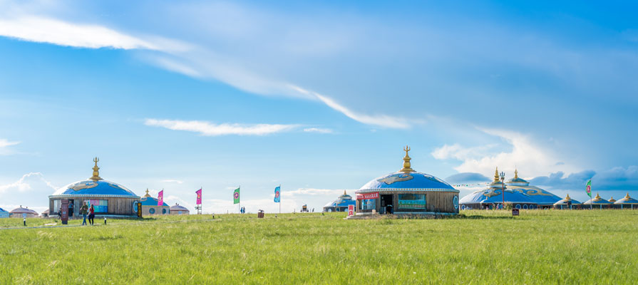 Grassland and Mongolia Yurt