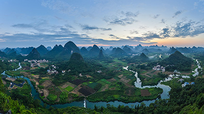 Guilin karst mountains